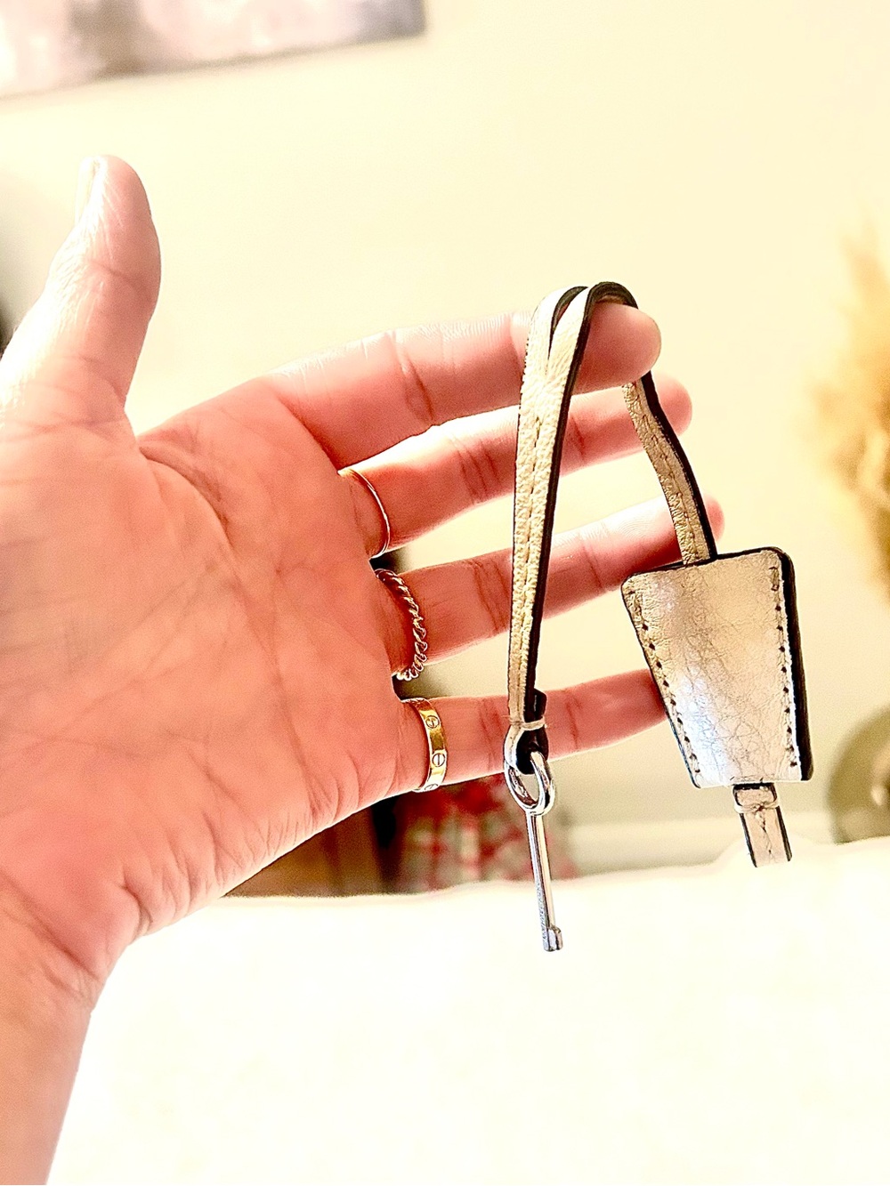 Michael Kors Leather Keyring